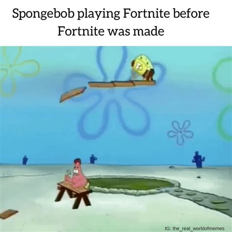Spongebob Playing Fortnite Bikinibottomtwitter