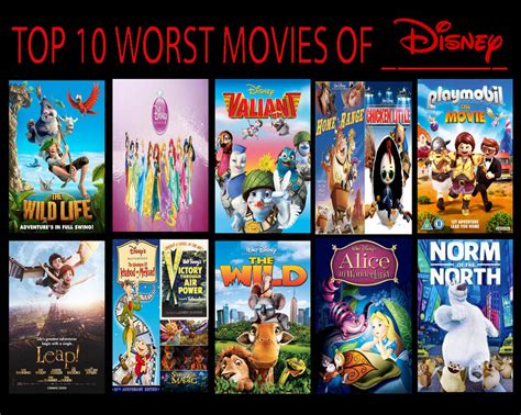 Top 10 Worst Disney Movies By Eladthegreatest On Deviantart