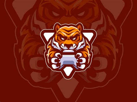 Tiger Gamer By Harvy Sevillano On Dribbble Vector Logos Tigers Game