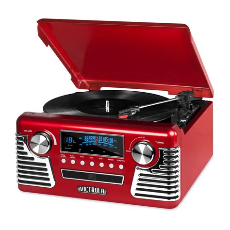 Victrola Retro Record Player With Bluetooth Cd Players And 3 Speed