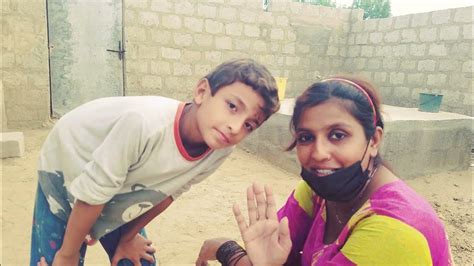 Look My Hard Work Today Farsh Ki Tayyari My Village Life By Noreen Bhabi With My Son Youtube