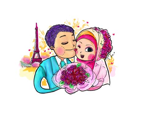 17 Gambar Animasi Pernikahan Png