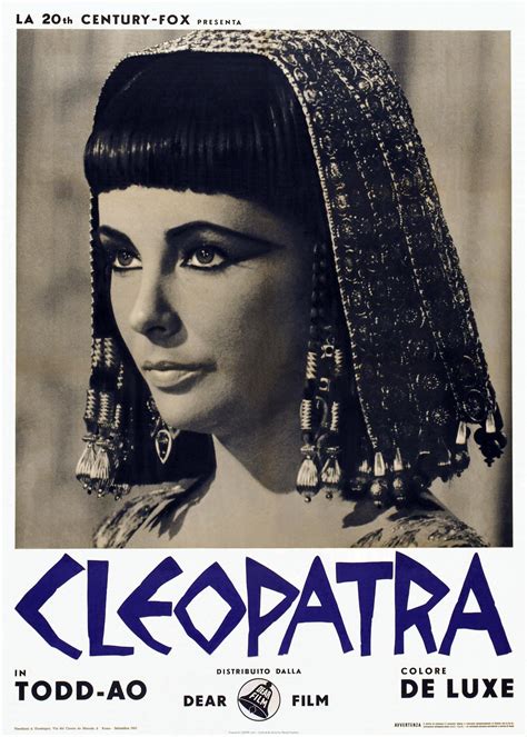 Movie Poster Elizabeth Taylor As Cleopatra On Cafmp