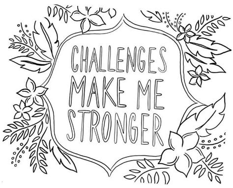 Growth Mindset Quotes Coloring Pages Pdf For Kids