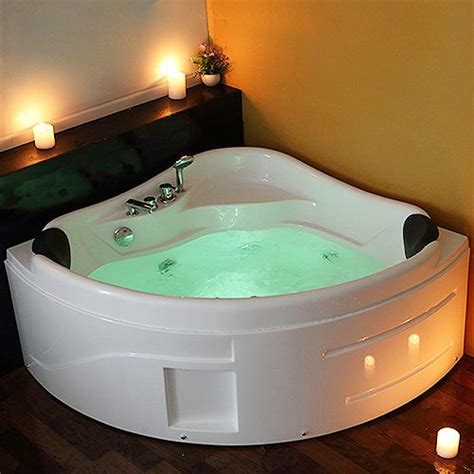 Modern 1750mm Whirlpool Shower Spa Jacuzzis Massage Corner 2 Person Double Bathtub 6181m 1700