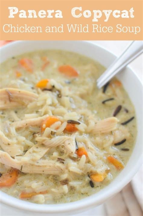 Creamy chicken & wild rice soup. Chicken and Wild Rice Soup - Panera Copycat Recipes ...