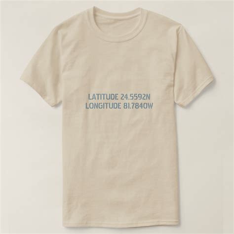 Latitude And Longitude Custom Shirt