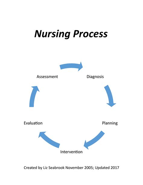 Nurs1410 Nursing Process Handout Nursing Process Created By Liz
