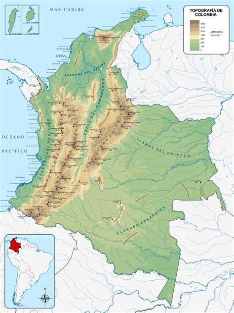 Juegos De Geografía Juego De Relieve De Colombia Para Pasar Geografía