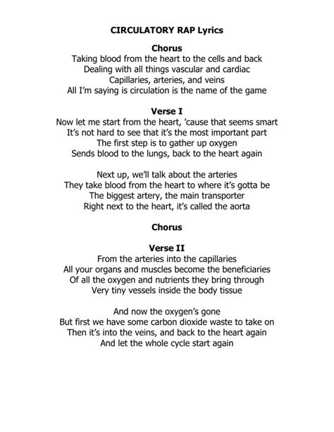 3 basics of writing rap song. Lyrics Verse Chorus - Lyrics Center