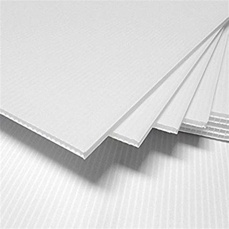 4mm Corrugated Plastic Sheets 14 X 22 10 Pack 100 Virgin White