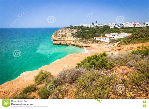 Nearby beaches are the iconic praia da the local economy of benagil was centered around fishing up until the second half of the 20th. Praia De Benagil Beach On Atlantic Coast, Algarve ...
