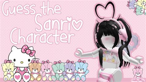 Walkthrough Guess The Sanrio Character Roblox Youtube