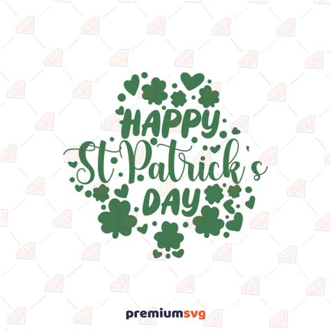 Happy St Patricks Day Svg Lucky Svg Shamrock Svg Digital Download