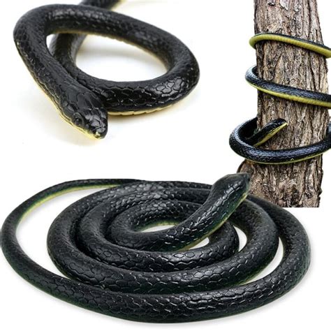 Fake Realistic Rubber Snake Lifelike Real Scary Toy Prank