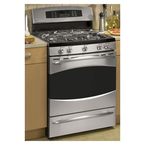 Ge Profile 30 Inch 5 Burner Freestanding Gas Range Color Stainless Steel At