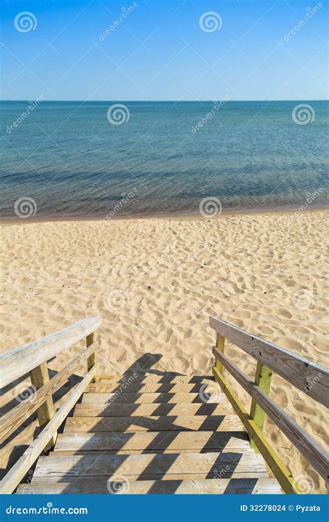 Beach Steps Stock Photo Image Of Coast Panel Broad 32278024