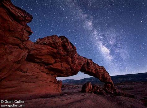 Milky Way Over Sunset Arch Escalante National Monument National