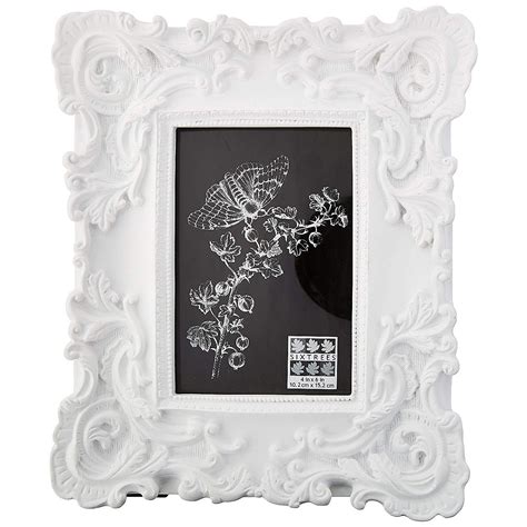 White Baroque Frame By Sixtrees® Picture Frames Photo Albums Personalized And Engraved