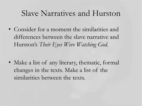 Ppt Slave Narratives And Hurston Powerpoint Presentation Free Download Id