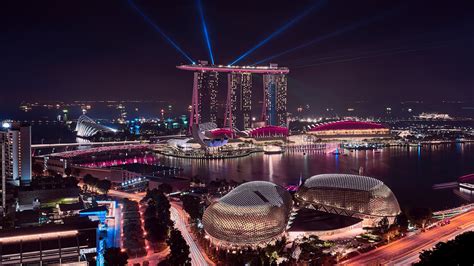 Marina Bay Sands Singapore Cityscape 4k 5k Wallpapers Hd Wallpapers