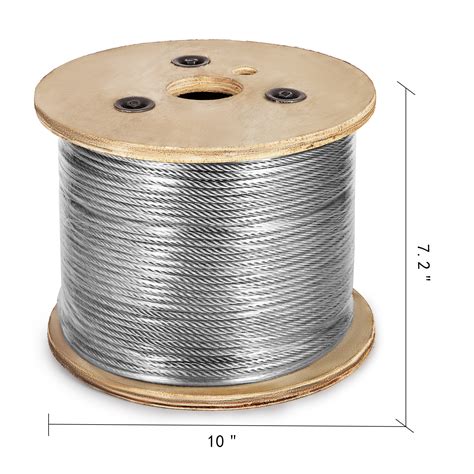 304 Stainless Steel Cable Wire Rope 7x19 Marine Galvanized Hoist Ebay