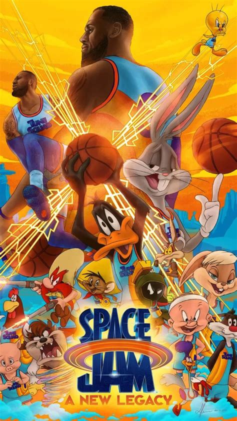 space jam 2 a new legacy movie poster looney tunes bugs bunny friends size 24 x 36