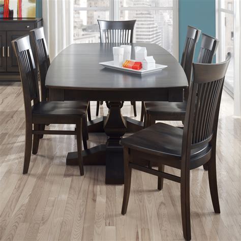 Your best bet is to use them when you need to seat several people at once in a smaller. Canadel Custom Dining Customizable Boat Shape Table with ...