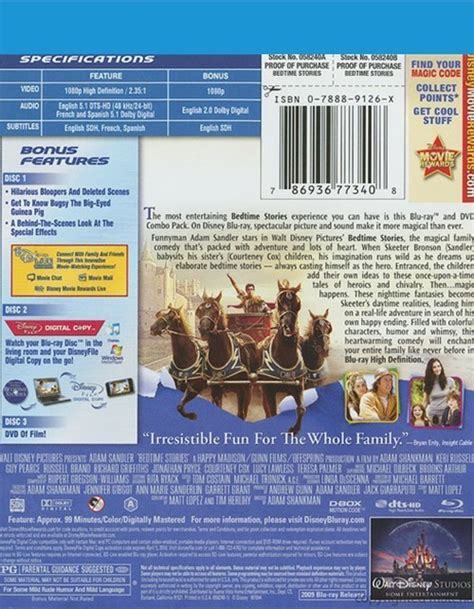 Bedtime Stories Blu Ray 2008 Dvd Empire