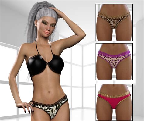 Skivvies Reactive Dforce Panties For Genesis Female Daz D