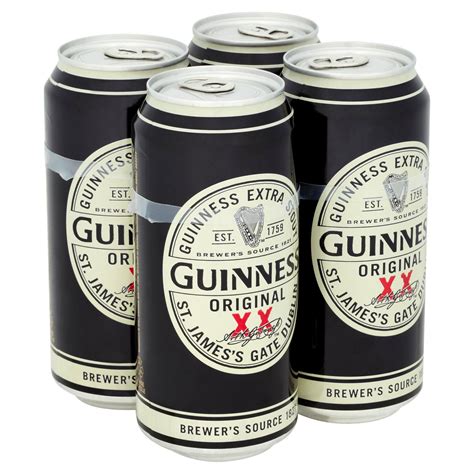 Guinness Original Extra Stout Beer 440ml Can Beer Iceland Foods