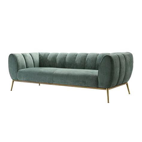 Jade Sofa In Bay Green Fabric W Gold Leg In 2022 Bedroom Bed Design Modern Furniture Living