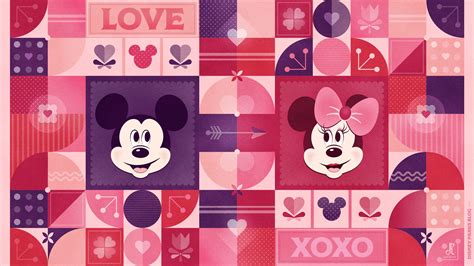 2020 Mickey Mouse And Minnie Mouse Valentines Day Wallpaper Desktop