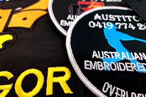 Embroidered Badges Austitch Embroidery