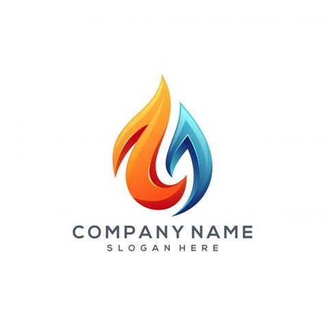 Fire Water Logo Design Logo Design Water Logo Company Logo Design