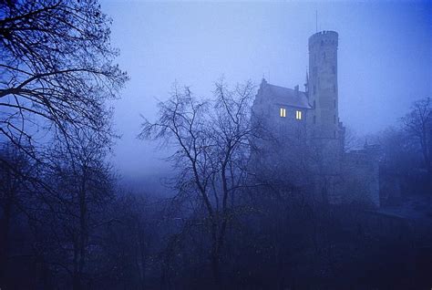 Foggy Evening At Lichtenstein Castle Germany Rcastles