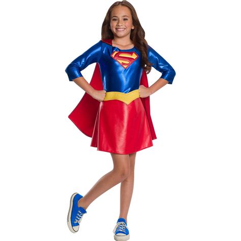 Halloween Dc Super Hero Girls Supergirl Deluxe Child Costume