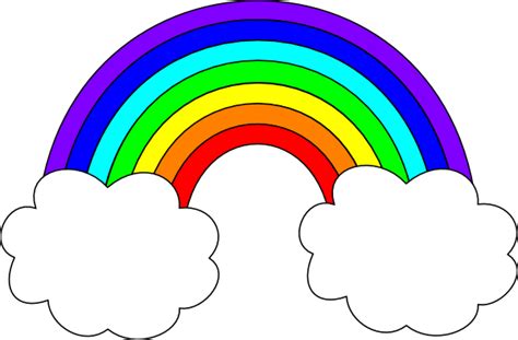 Rainbows With Clouds Clipart Best