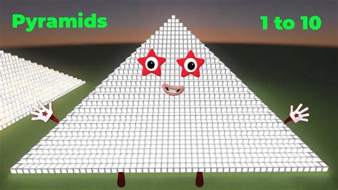 Numberblocks But They Are Pyramids From 1 To 10 Minecraft Numberblocks