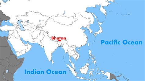 Where Is Bhutan Located On A Map