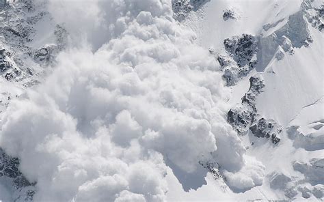 Hd Wallpaper Avalanche Snow Mountain Wallpaper Flare