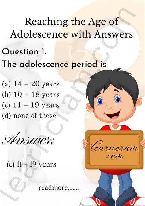 Mcq Questions For Class 8 Science Chapter 10 Reaching The Age Of Adolescence With Answers
