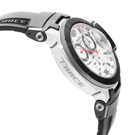 tissot t race steel chronograph white dial quartz mens watch t048 417 27 037 00 at 1stdibs