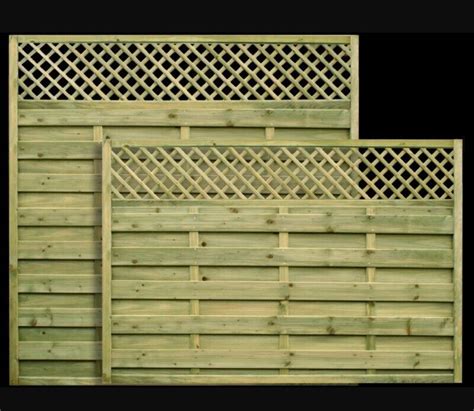 Wels Modern Garden Fence Panels European Fence Flat Top Trellis Panel