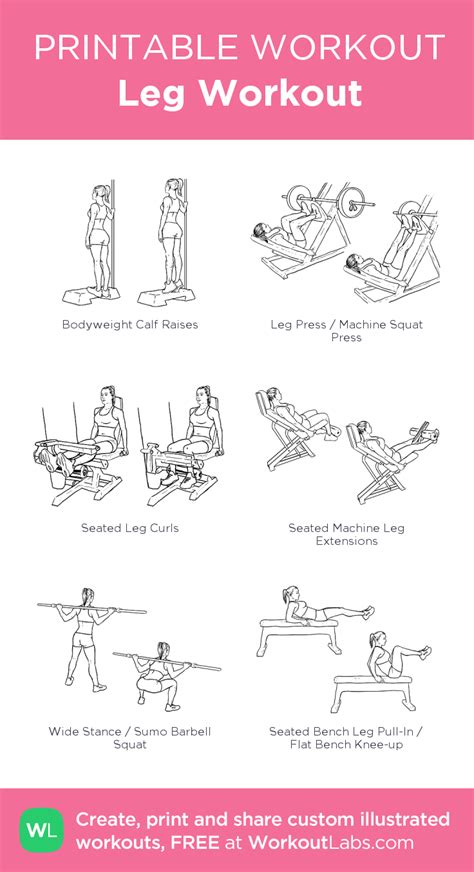 Leg Workout My Visual Workout Created At • Click