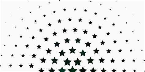 Light Green Vector Texture With Beautiful Stars Shining Colorful