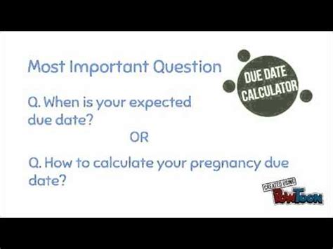 For listed options and government securities, it's one day after the trade date, or t + 1. How to Calculate Your Pregnancy Due Date - YouTube