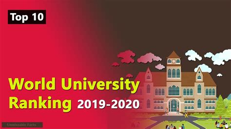 Teaching, research, international diversity, financial sustainability. World University Ranking 2019 - 2020 | Top 10 Universities ...