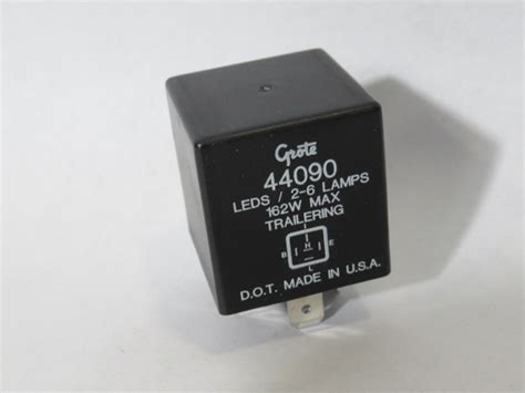 Grote 44090 Black 5 Pin Flasher Electronic Led 2 6lamps 162w Nop