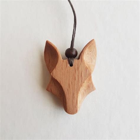 Wolf Necklace Wolf Pendant Wooden Pendant Wolf Jewelry Norse Etsy In